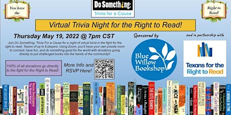 Virtual Trivia Night for the Right to Read tickets
