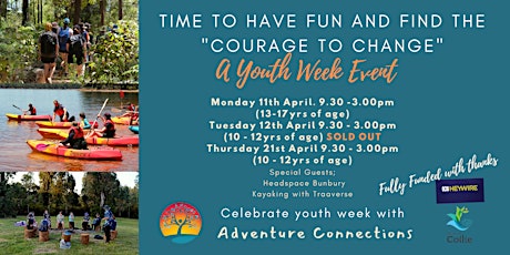 Courage to Change Youth Week Adventure Experience (New Dates Available) primary image