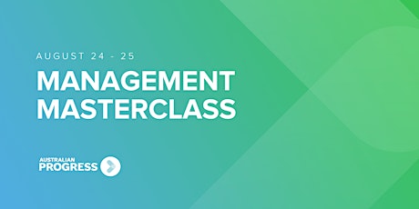 Management Masterclass | August 24-25 primary image