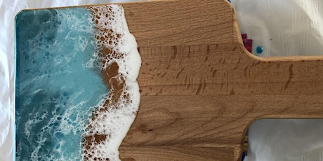 Create and Sip - Resin Cheese Board