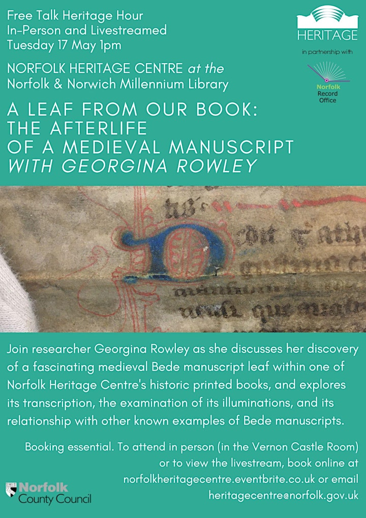 IN PERSON: A Leaf from Our Book: the  Afterlife of a Medieval Manuscript image