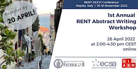 Imagem principal do evento 1st Annual RENT Abstract Writing Workshop