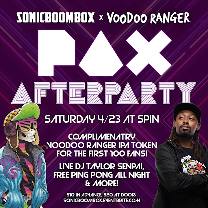 PAX East Afterparty sponsored by Voodoo Ranger image