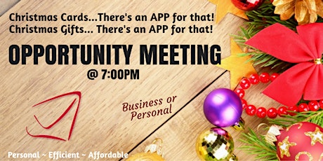 Christmas Cards for Business and Personal...There's an APP for that! This Wednesday!! primary image