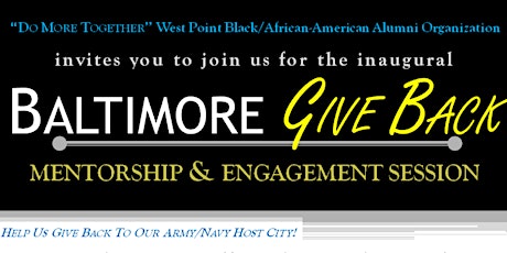 Baltimore Give Back Mentorship and Engagement Session  primary image