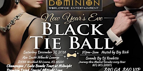 New Years Eve Black Tie Ball primary image