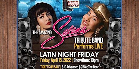 Imagem principal do evento TRIBUTE TO SELENA LIVE Band Performance on Latin Night!!!