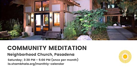 Community Meditation Sitting in Pasadena primary image
