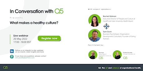 What makes a healthy culture? tickets