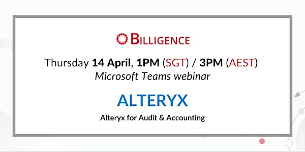 Alteryx for Audit & Accounting