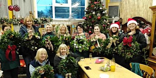 Fresh Christmas Door Wreath Workshop with  Chelsea Award Winning Florist