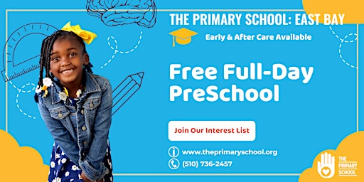 The Primary School–East Bay: PreK Information Sessions (ENGLISH)