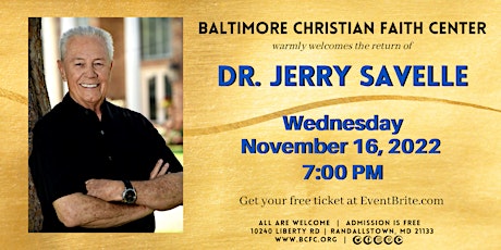Dr. Jerry Savelle - ONE NIGHT ONLY tickets