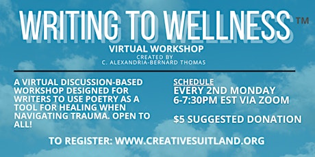 WRITING TO WELLNESS: Poetry & Discussion for Navigating Trauma tickets