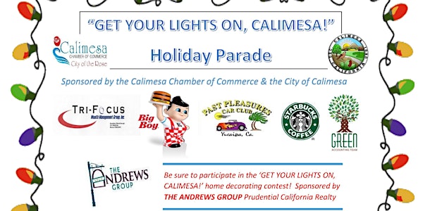 GET YOUR LIGHTS ON! Calimesa Christmas Parade