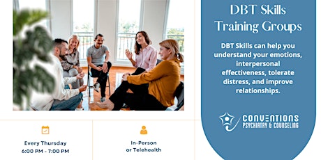 DBT Skills Training Groups (Online or In-person)