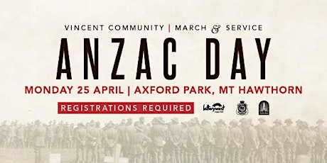 City of Vincent Anzac Day March and Service primary image