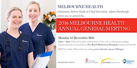 2016 Melbourne Health Annual General Meeting primary image