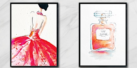 Watercolour Painting Fragrance and Fashion