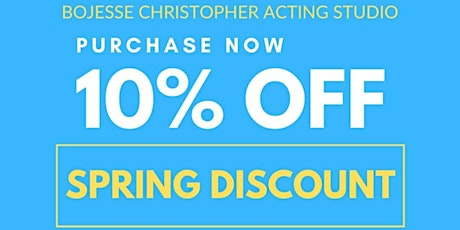 BoJesse Christopher Acting Studio (10% OFF) 1:1 Private Coaching Sessions tickets