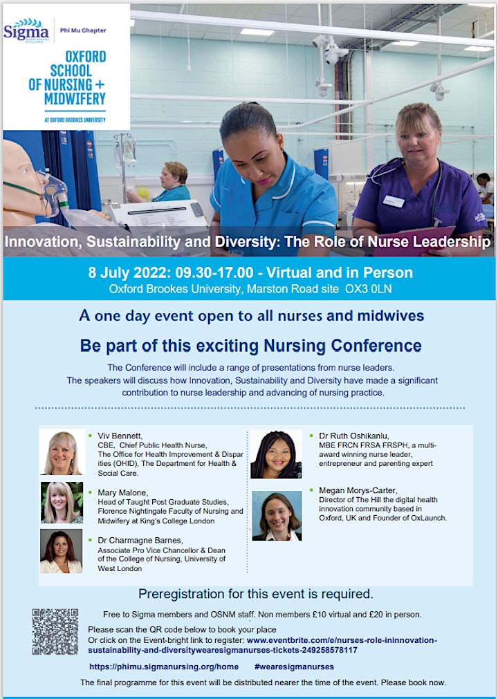 Innovation, sustainability and diversity: The role of nurse leadership image