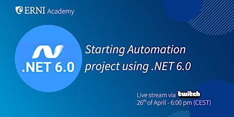 Starting Automation project using .NET 6.0