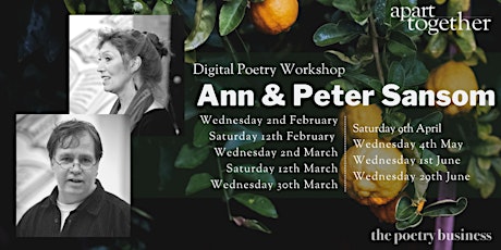 Apart Together: Poetry Writing Workshop with Ann & Peter Sansom tickets