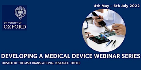 Developing a Medical Device Webinar Series tickets