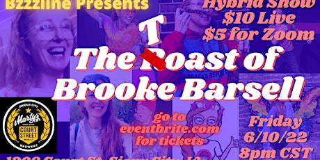 The Toast of Brooke Barsell - Virtual (Zoom) tickets