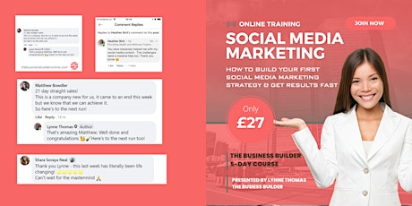 Social Media Mini Course - 5 days to successful selling on social media tickets