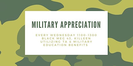 Military Appreciation Lunch- How to Ultilize TA & Educational Benefits tickets