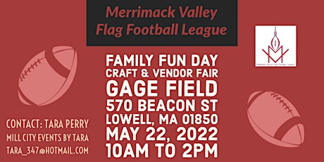 Merrimack Valley Flag Football League Family Fun Day Craft & Vendor Fair