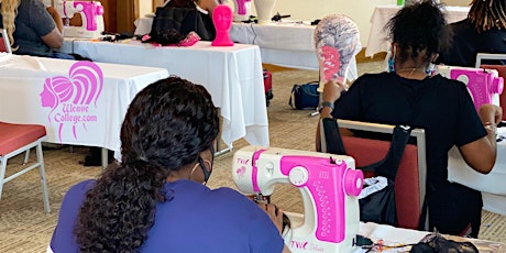 Columbus OH | Lace Front Wig Making Class with Sewing Machine