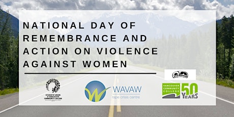 National Day of Remembrance and Action on Violence Against Women primary image