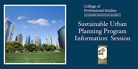 GW's Sustainable Urban Planning Program - Info Session primary image