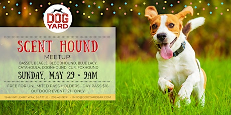 Scent Hound Meetup at the Dog Yard in Ballard tickets