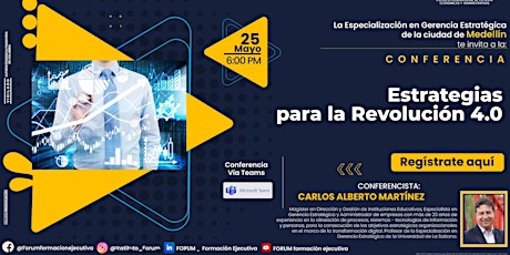Medellín Estrategias para la revolución 4.0 boletos