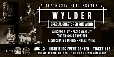 Aiken Music Fest Presents: Wylder