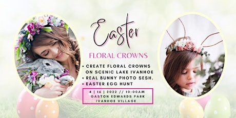 Create Easter Floral Crowns & Boho Bunny Photo Session in the Park