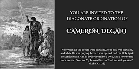 Diaconate Ordination-Cameron Degani tickets