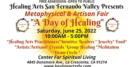 "A Day  of Healing" Metaphysical & Artisan Fair tickets