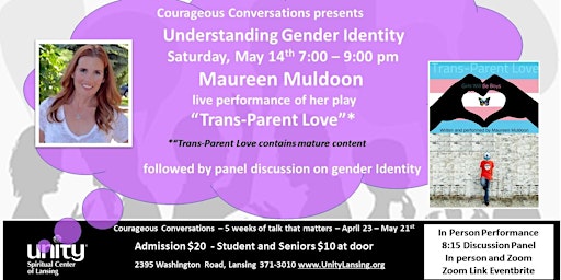 Understanding Gender Identity, "Trans-Parent Love", play - Maureen Muldoon primary image