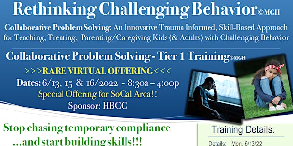 Rethinking Challenging Kids: Collaborative Problem Solving 3-Day Tier 1