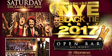 Denver New Year's Eve Black Tie Party 2017 primary image