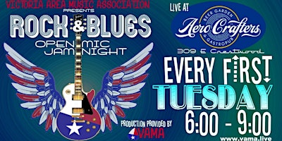 V.A.M.A. Rock & Blues Open Mic Night at Aero Crafters