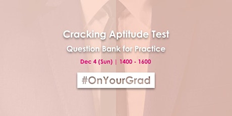 Cracking Aptitude Test - Question Bank for Practice primary image