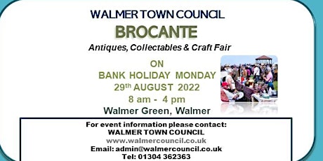 Walmer Town Council Brocante (Antiques, Collectables and Craft Fair) tickets