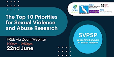 Webinar: The Top 10 Priorities for Sexual Violence and Abuse Research biglietti