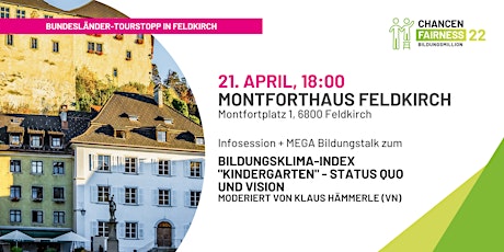 Image principale de MEGA Bundesländertour Feldkirch / Infosession + Bildungstalk