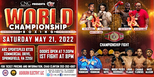 Big-Time Professional Boxing in the DMV"